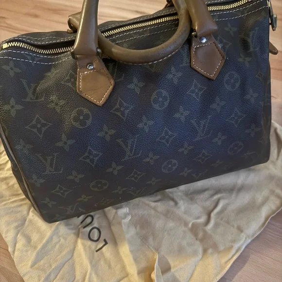 Louis Vuitton Brown Monogram Speedy Bag 30 VINTAGE - Picture 5 of 14